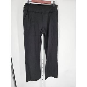 Nice Win Women's Black Nylon Blend Elastic Waist Chino Leggings Size XXL